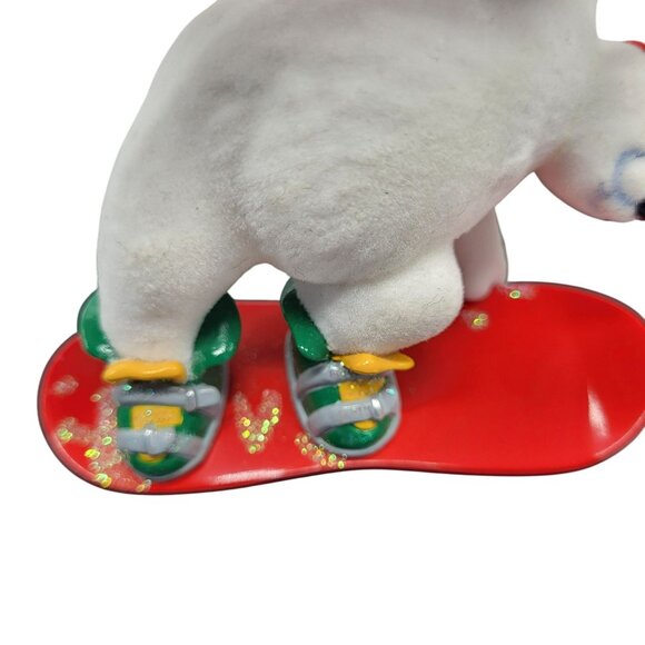Hallmark Coca-Cola 2001 Polar Bear Snowboarding Christmas Ornament Holiday - Picture 7 of 7